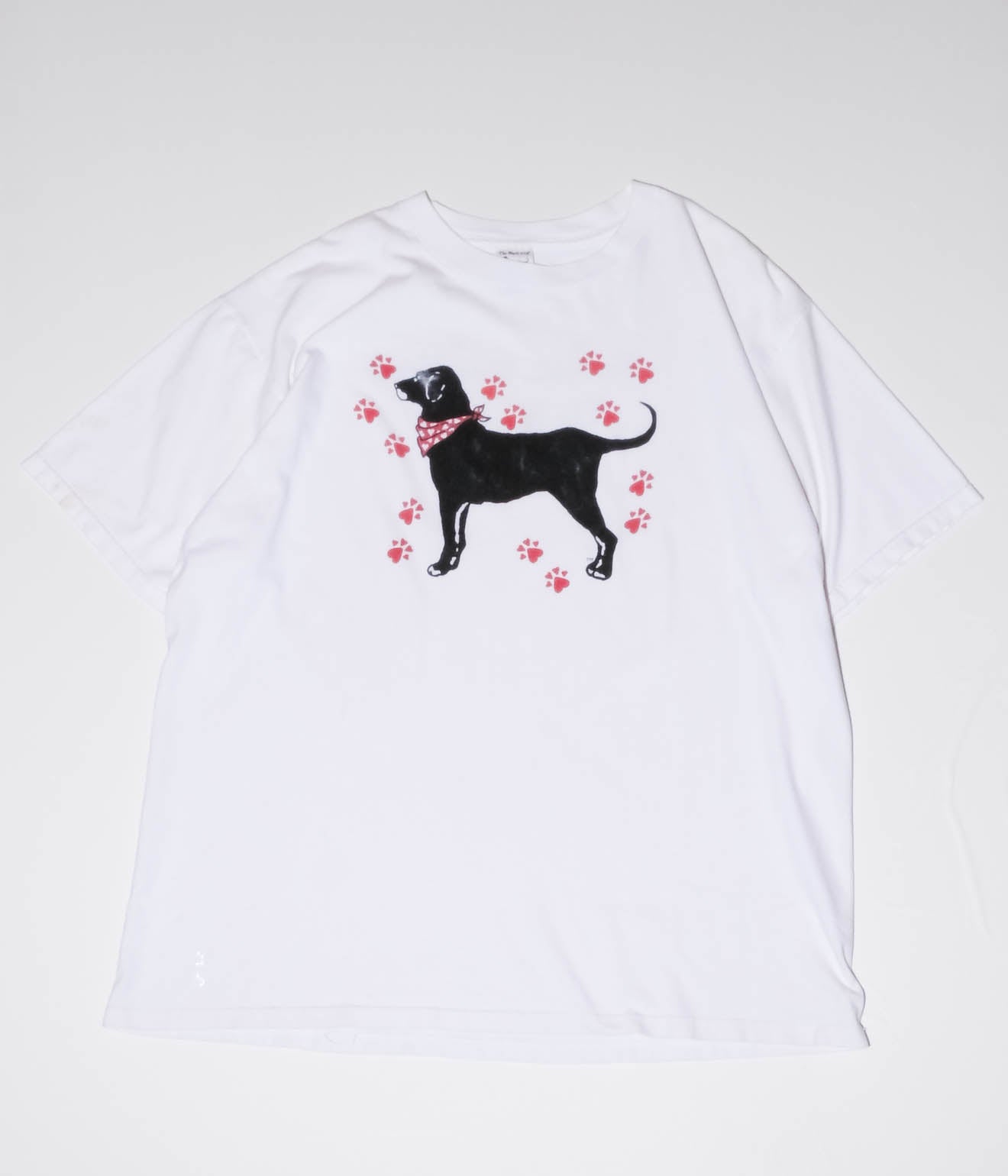 90's Black Dog Tee Shirt (White)