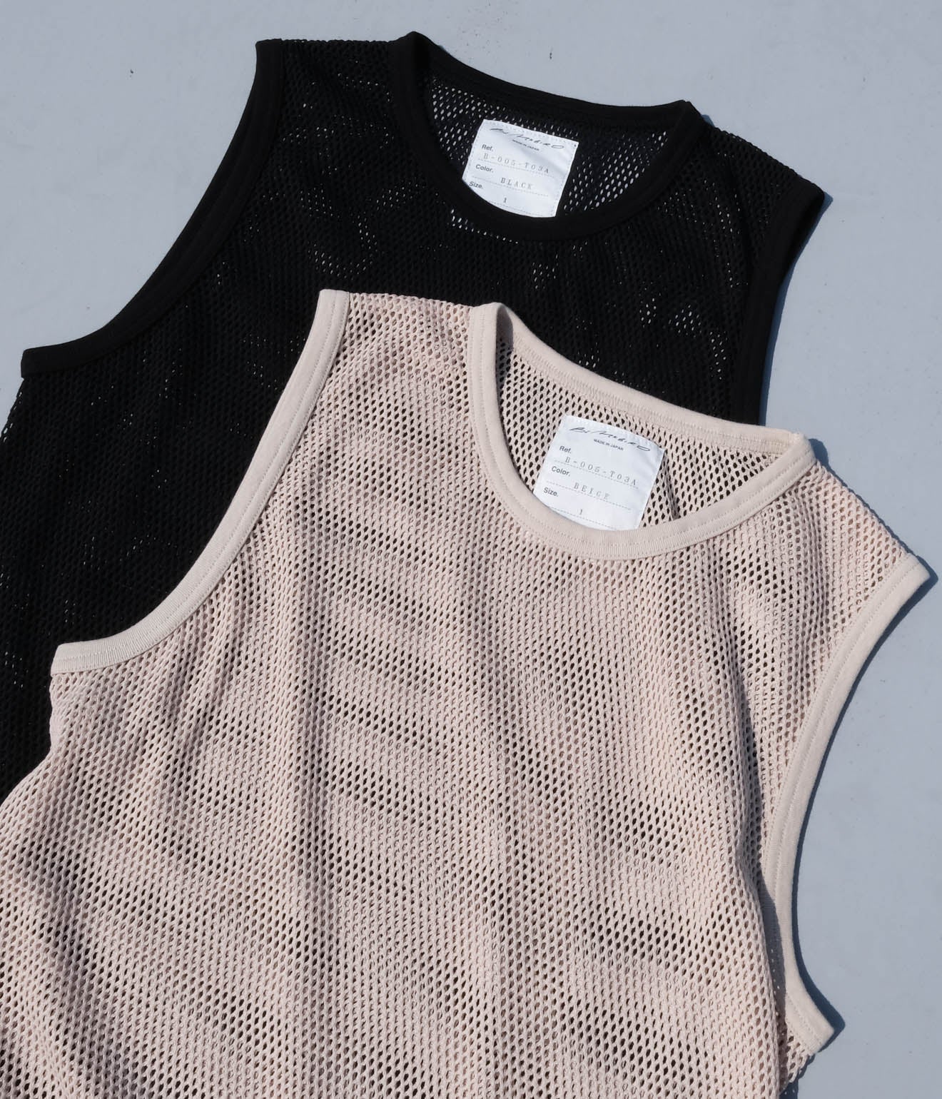 トップス BLACKBIRD / mesh tank top beige 1 BLACKBIRD 