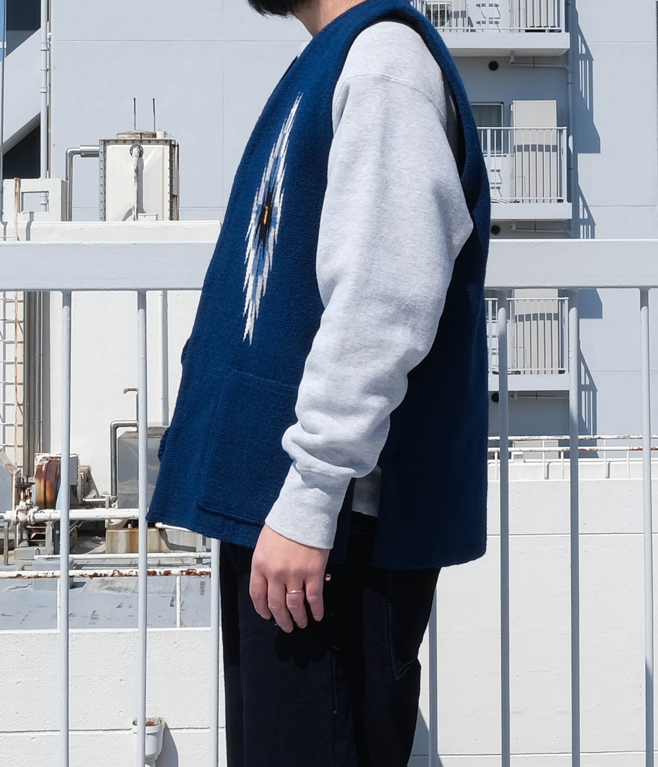 TRUJILLO'S for Lakewood Clothing CHIMAYO VEST (Navy)