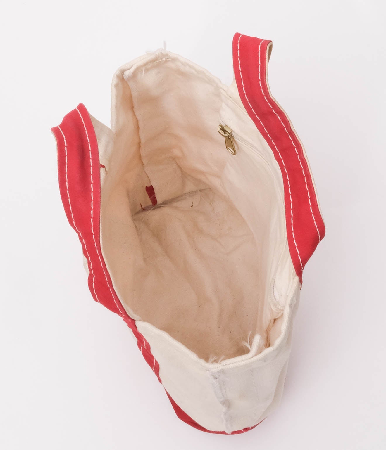 90's LLBean Tote Bag (Natural x Red) – Lakewood Clothing